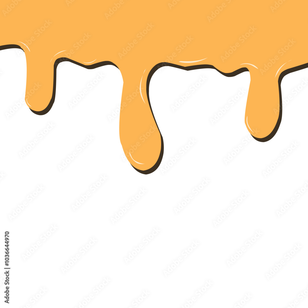 Illustration of melted honey Illustration of melted honey