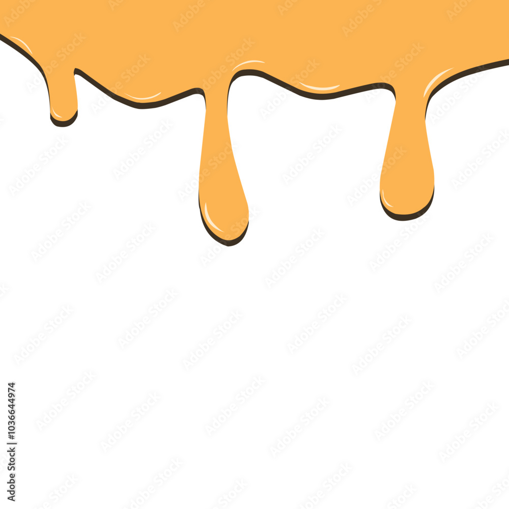 Illustration of melted honey Illustration of melted honey