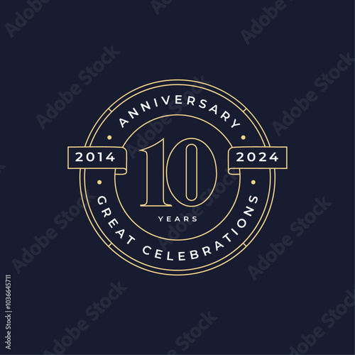 anniversary logo design template