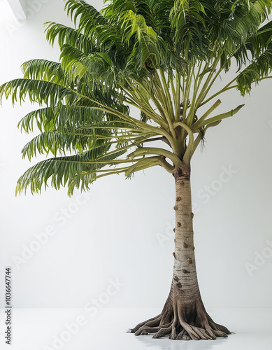 Rain tree isolated on white background.Tropical tree photo