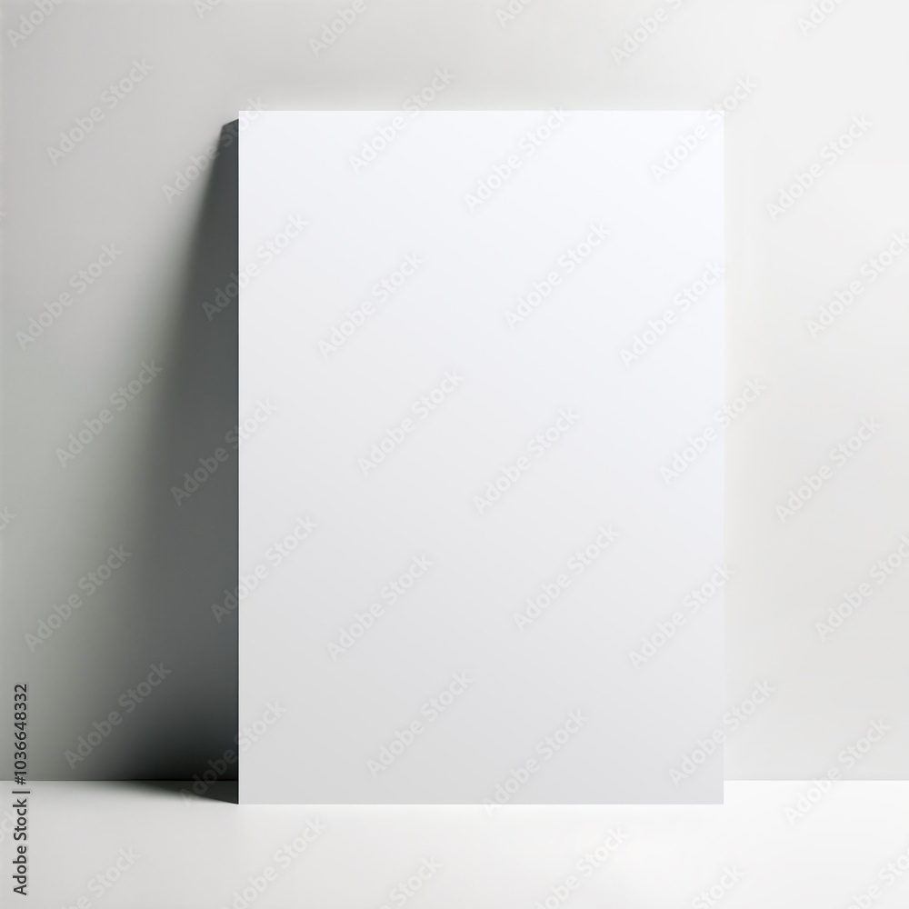 A blank canvas mockup placed on the ground. A blank canvas mockup placed on the ground.