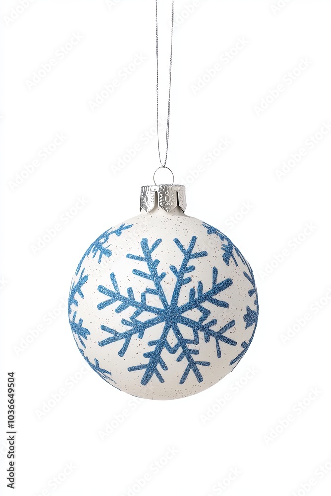 Sparkling blue snowflake ornament for festive decor Sparkling blue snowflake ornament for festive decor