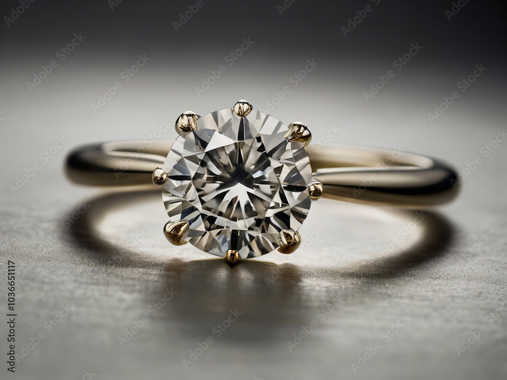 Wedding ring featuring a flawless diamond. Wedding ring featuring a flawless diamond.
