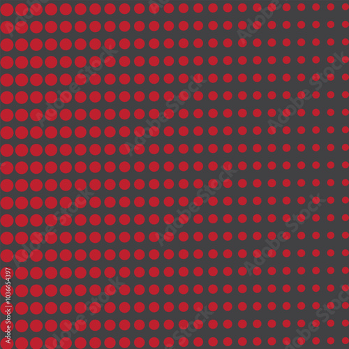 simple rad colour polka dot halftone blend pattern on grey ass color background.