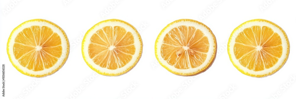 Bright yellow lemon, halved, showcasing vibrant texture and juicy interior, set against a clean white background, ideal for culinary use. Bright yellow lemon, halved, showcasing vibrant texture and juicy interior, set against a clean white background, ideal for culinary use.
