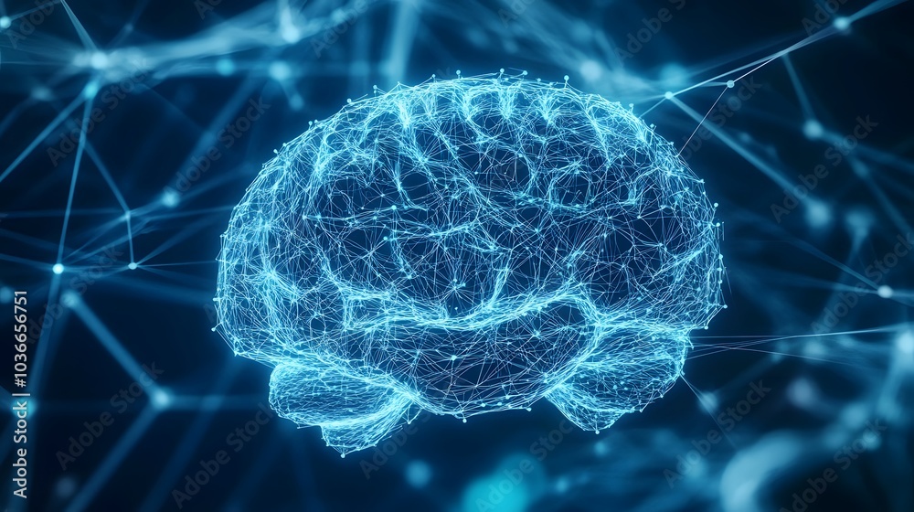 human brain on technology background represent artificial intelligence and cyber space concept. human brain on technology background represent artificial intelligence and cyber space concept.