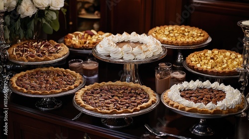 Elegant Dessert Table for Thanksgiving Celebration