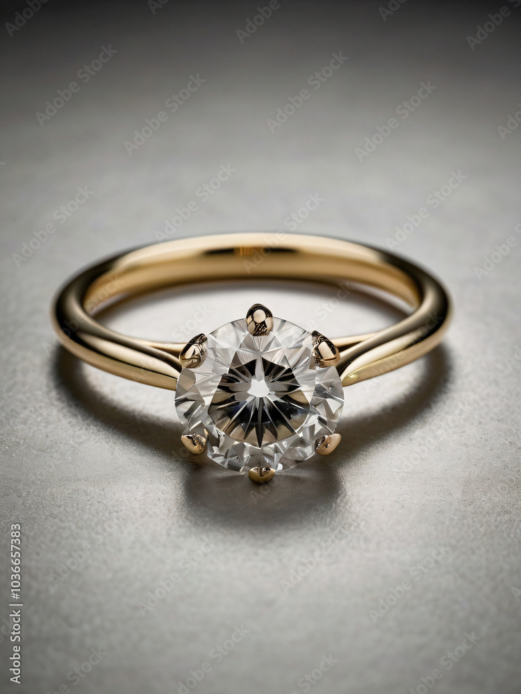 A wedding ring with a sparkling diamond. A wedding ring with a sparkling diamond.