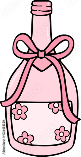 Wallpaper Mural Girly things champagne Coquette pink Drink Torontodigital.ca