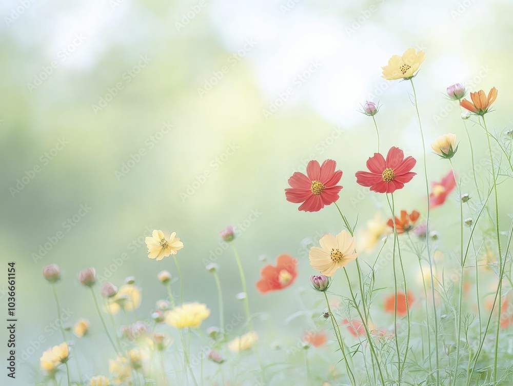 A summer garden thrives with vibrant red and yellow flowers, as a gentle breeze carries the sweet scent of nature all around. A summer garden thrives with vibrant red and yellow flowers, as a gentle breeze carries the sweet scent of nature all around.