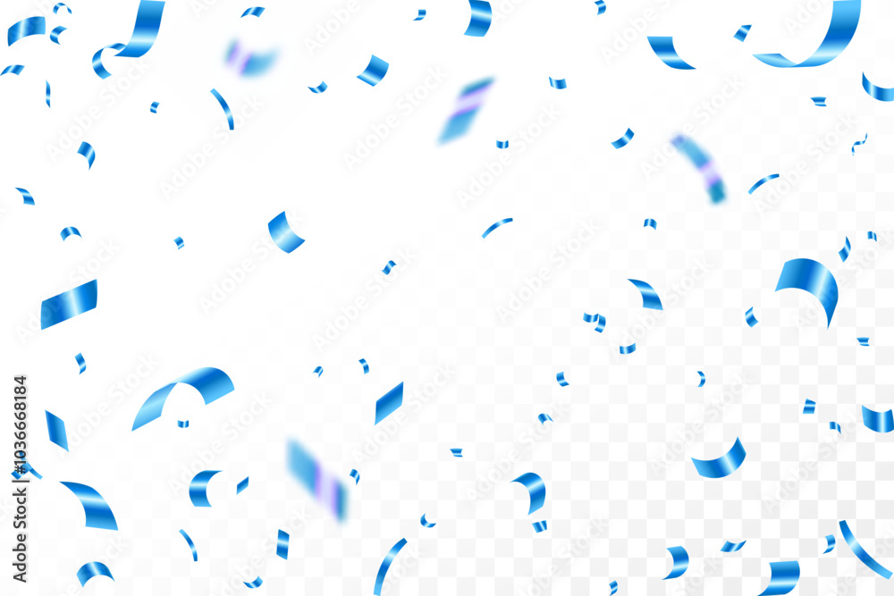 Blue confetti. Confetti celebration party abstract background design, Falling shiny blue confetti isolated on transparent background, Celebration carnival ribbons, confetti, Blue confetti. Confetti celebration party abstract background design, Falling shiny blue confetti isolated on transparent background, Celebration carnival ribbons, confetti,