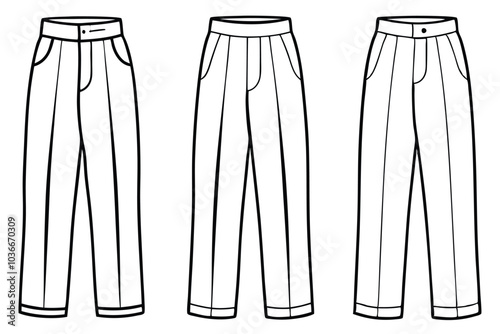 different type of high waisted pants