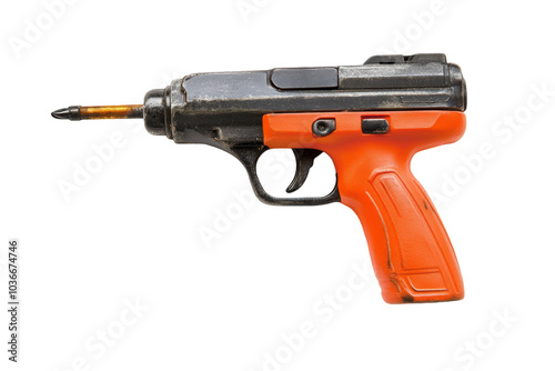 High-Quality Nail Gun Isolated on transparent Background for Construction and DIY Projects