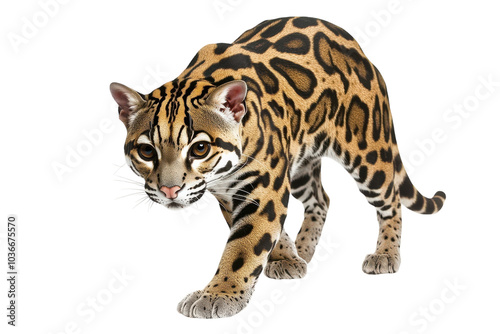Ocelots Isolated on transparent Background for Nature Conservation and Wildlife Awareness Projects
