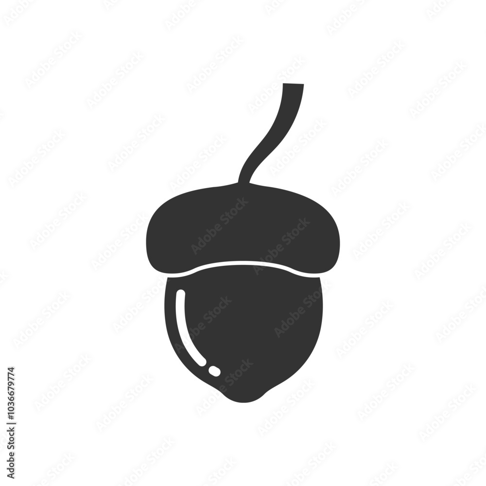 Acorn icon in flat style. Oak nut vector illustration on isolated background. Nature sign business concept. Acorn icon in flat style. Oak nut vector illustration on isolated background. Nature sign business concept.