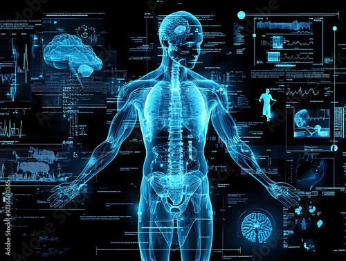 Wallpaper Mural Sci-fi digital X-ray health technology Torontodigital.ca