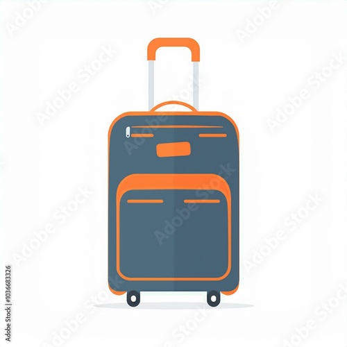 suitcases illustration isolated on white