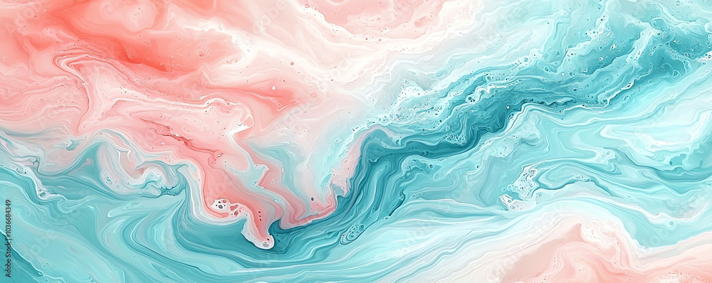 Soft pastel abstract flow of aqua, soft coral and turquoise hues blending seamlessly. Soft pastel abstract flow of aqua, soft coral and turquoise hues blending seamlessly.