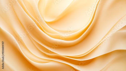 Abstract Yellow Smooth Swirling Texture Background