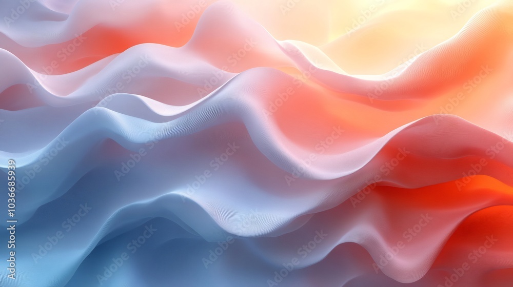 Fototapeta premium Minimalistic abstract background featuring soft pastel colors and subtle textures great for covers and advertising creating a calming yet engaging visual experience