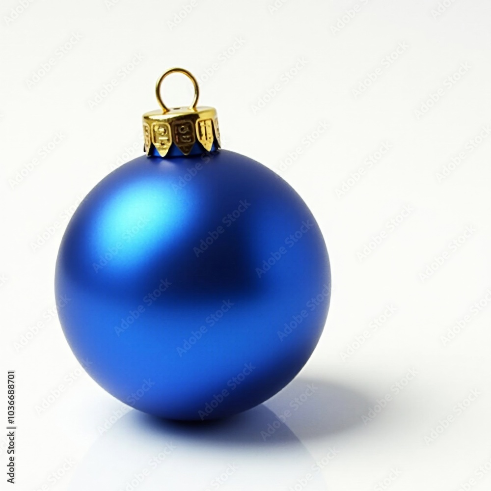 Indigo bead Christmas ornament with a smooth, glossy surface against a white background. Realistic and perfect for holiday decor. Indigo bead Christmas ornament with a smooth, glossy surface against a white background. Realistic and perfect for holiday decor.