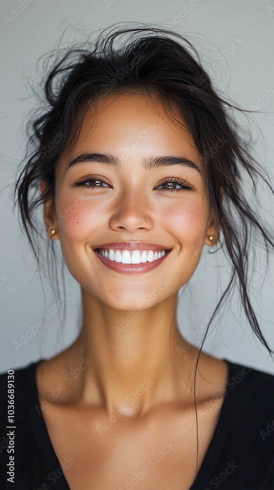 Young woman with beautiful smile and perfect teeth. Young woman with beautiful smile and perfect teeth.