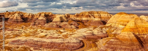 Colourful hills at Petrified Forest National Park, Arizona