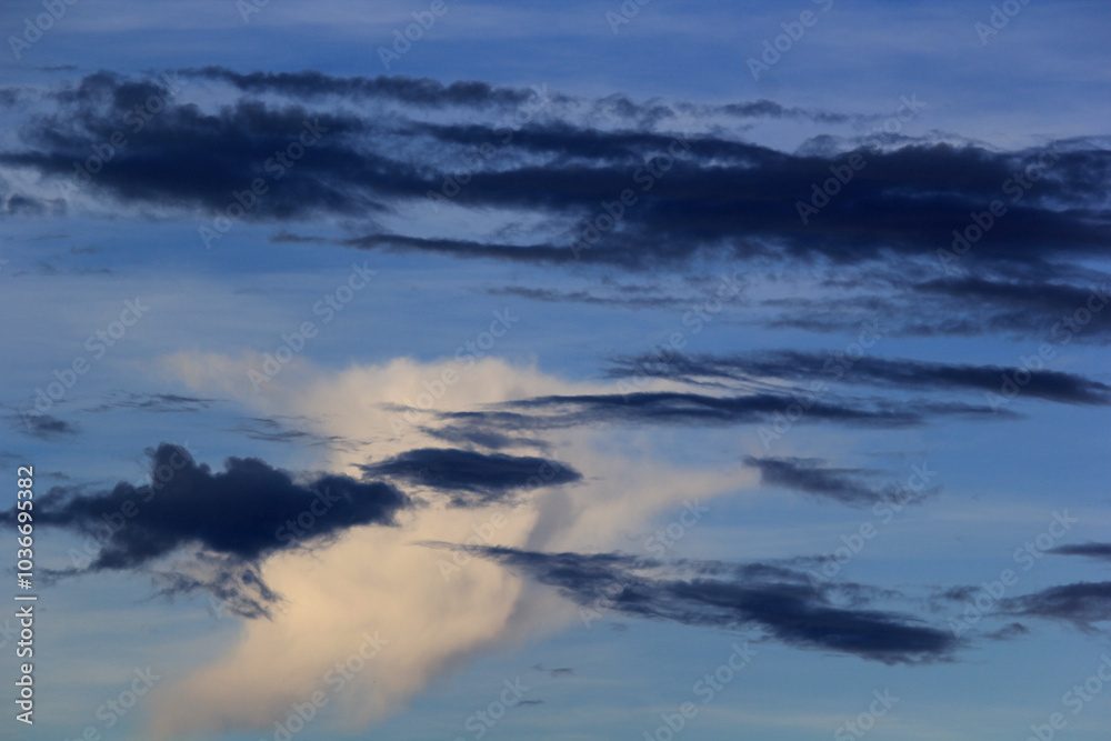 blue sky with clouds in island in the sea blue sky with clouds in island in the sea