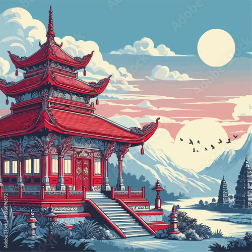 illustration of a place of worship