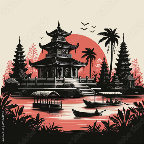 illustration of a place of worship