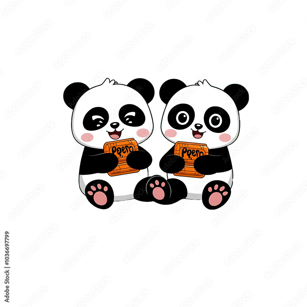 panda with a heart generative AI panda with a heart generative AI