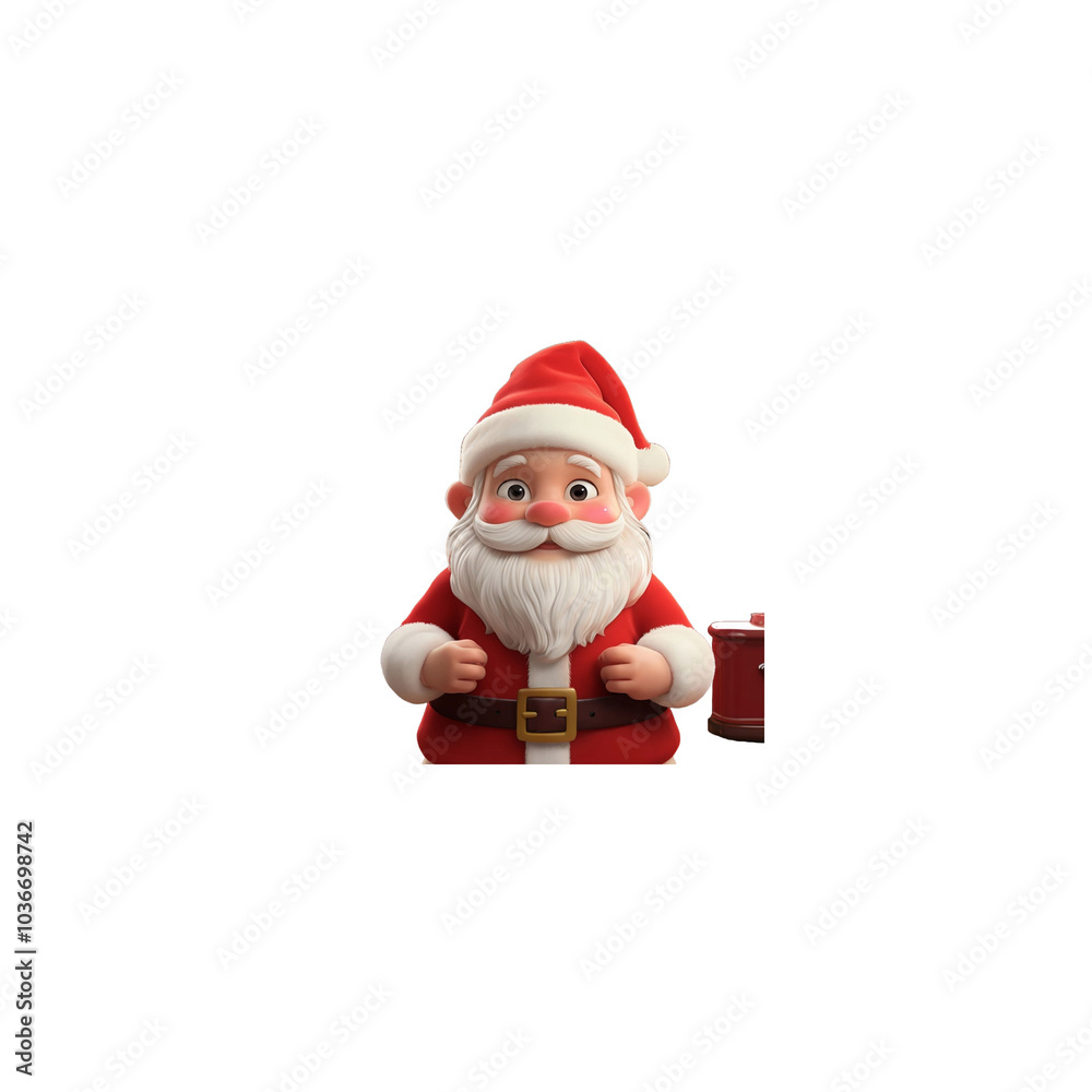 santa claus with a gift generative ai santa claus with a gift generative ai