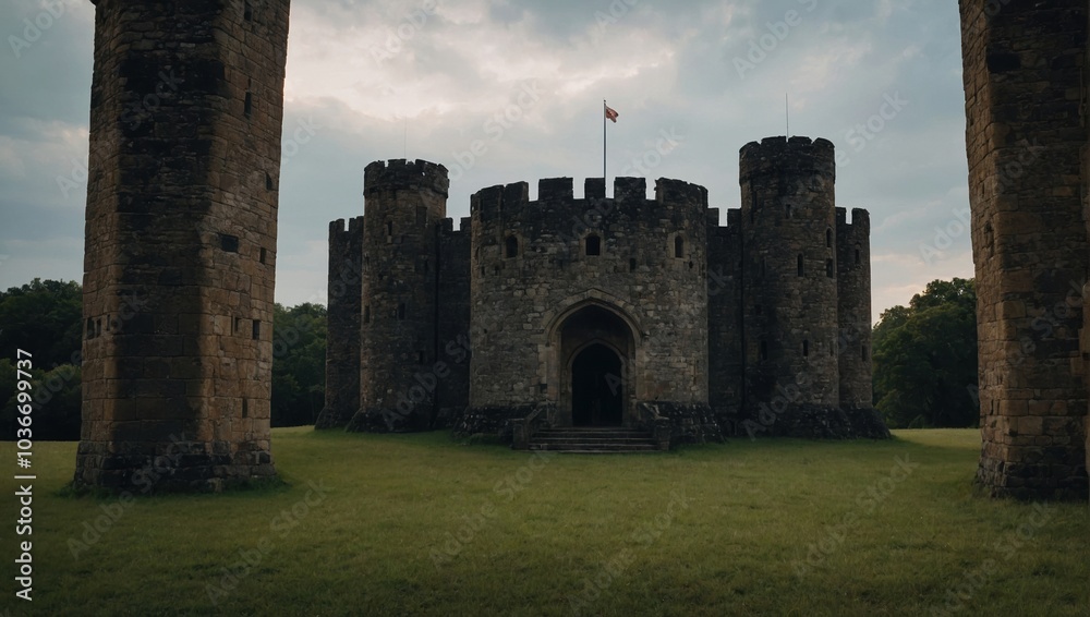 The archer tower showcases the beauty of medieval architecture The archer tower showcases the beauty of medieval architecture
