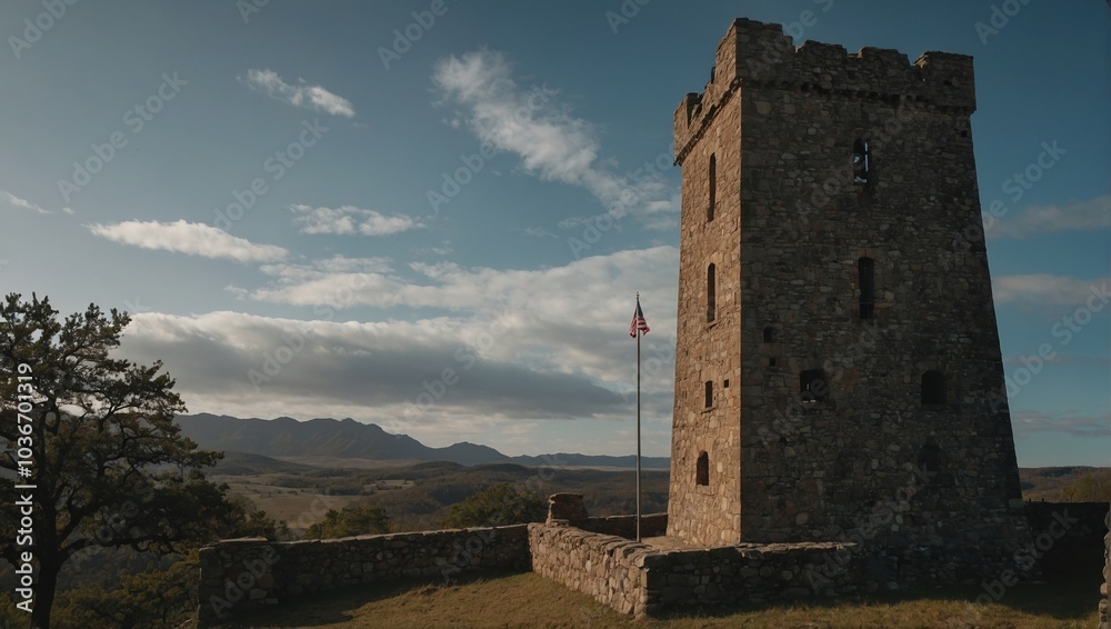 The archer tower stands as a reminder of past glories The archer tower stands as a reminder of past glories