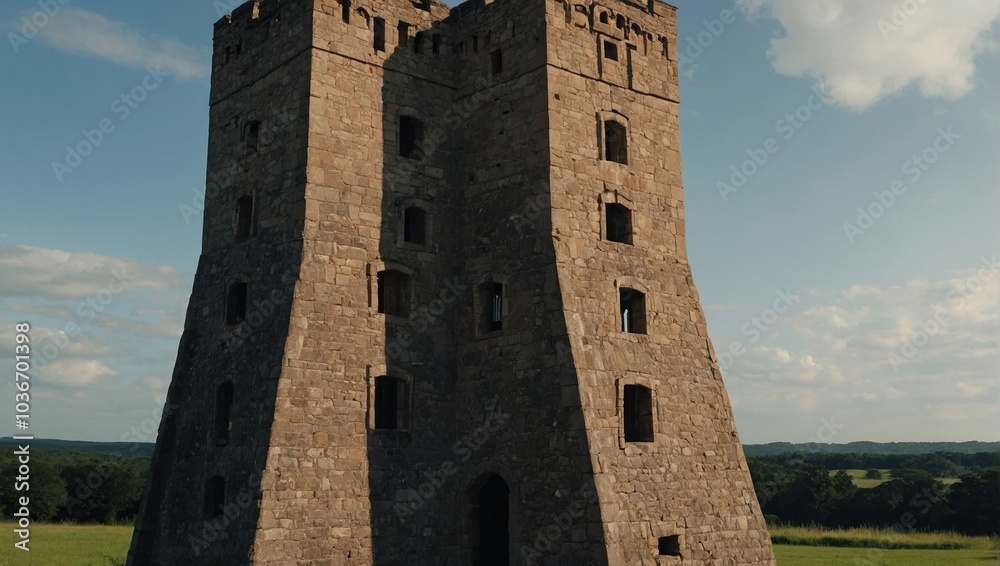 The archer tower stands as a reminder of the beauty of ancient craftsmanship The archer tower stands as a reminder of the beauty of ancient craftsmanship