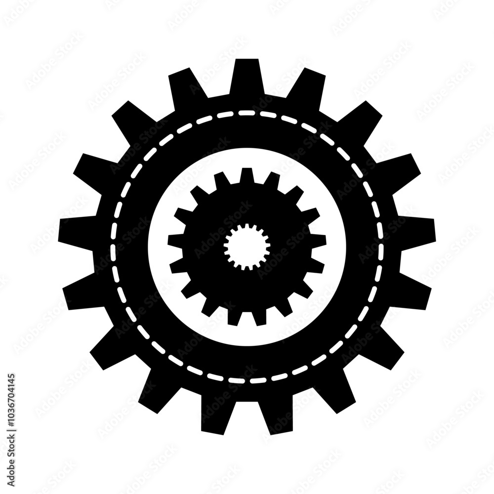 Gear wheel icon. Black cogwheel isolated on transparent background. Doodle style gear mechanism. New business idea, teamwork, progress, technology concept. Abstract graphic vector illustration. Gear wheel icon. Black cogwheel isolated on transparent background. Doodle style gear mechanism. New business idea, teamwork, progress, technology concept. Abstract graphic vector illustration.
