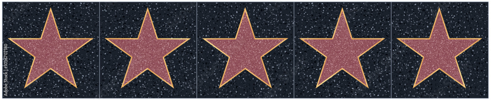 five hollywood stars five hollywood stars