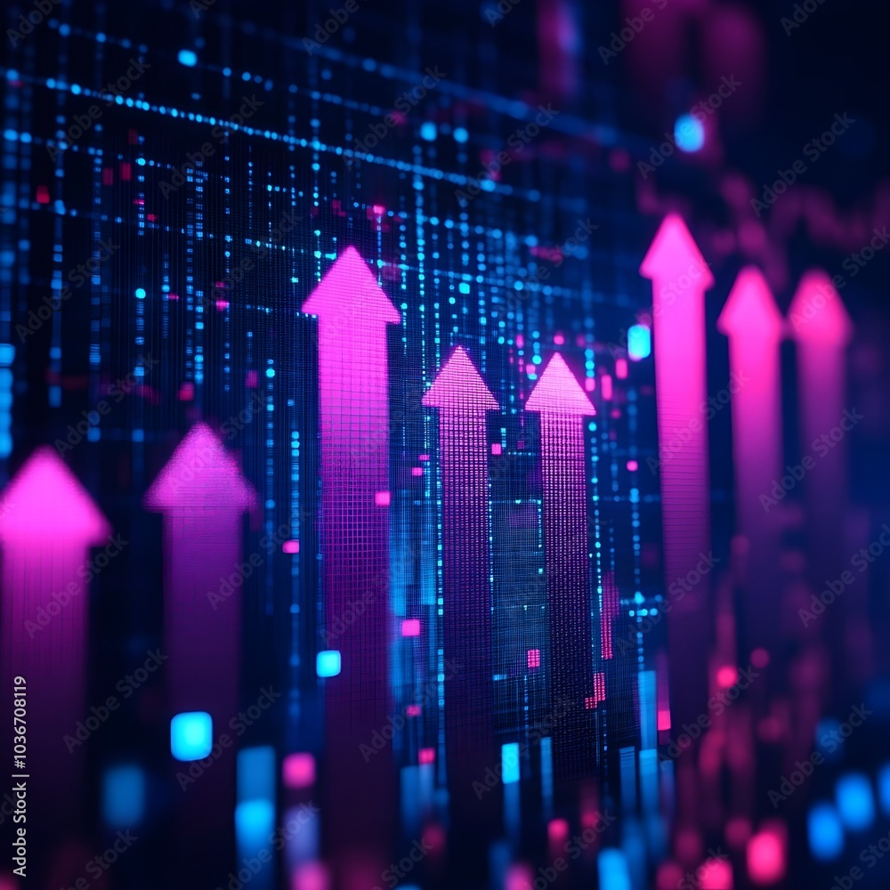 Futuristic Arrow Infographic for Market Business and Finance Analysis Futuristic Arrow Infographic for Market Business and Finance Analysis