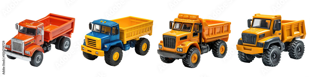 Kids' toy truck - Miniature truck for imaginative play and exploration Isolated on Clear White Background Highly Detailed Kids' toy truck - Miniature truck for imaginative play and exploration Isolated on Clear White Background Highly Detailed
