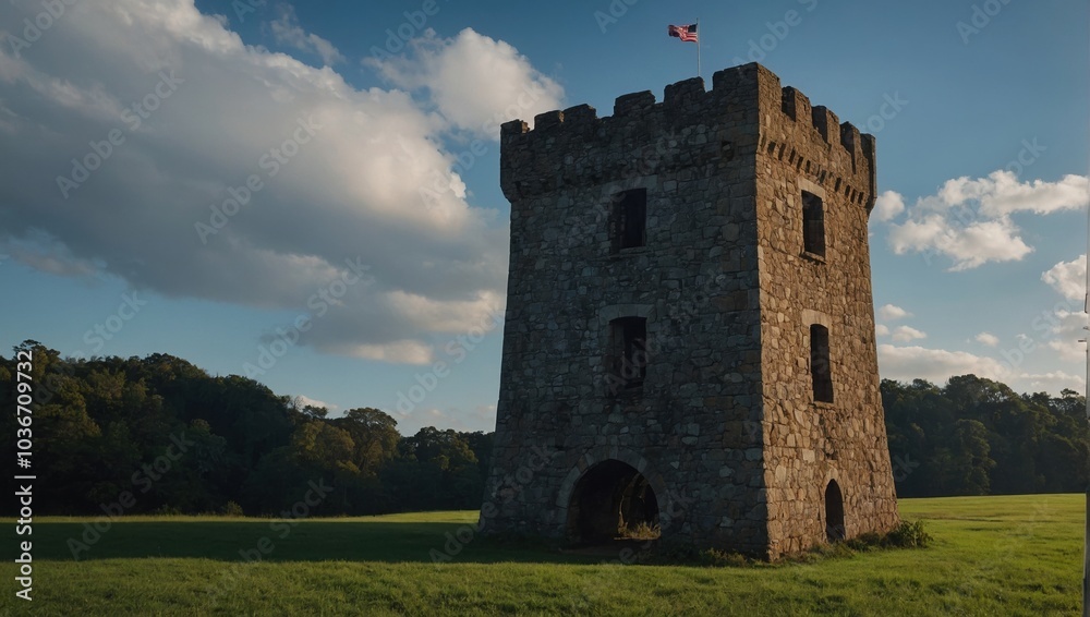 The archer tower stands proudly, telling stories of bravery The archer tower stands proudly, telling stories of bravery