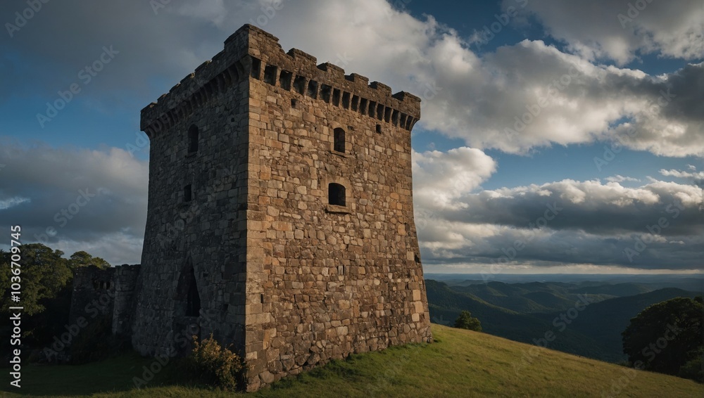 The archer tower stands resilient a symbol of hope and strength for all The archer tower stands resilient a symbol of hope and strength for all