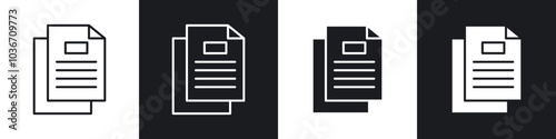 Document icon vector isolated.