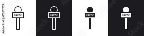 Microphone press icon