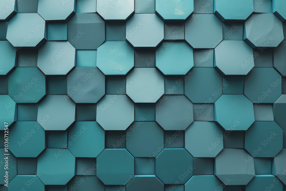 Digital Turquoise Hexagon Abstract Clean Background. Digital Turquoise Hexagon Abstract Clean Background.