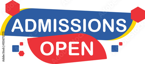 Admissions Open Offer Tag Banner Design Social Media School College Education