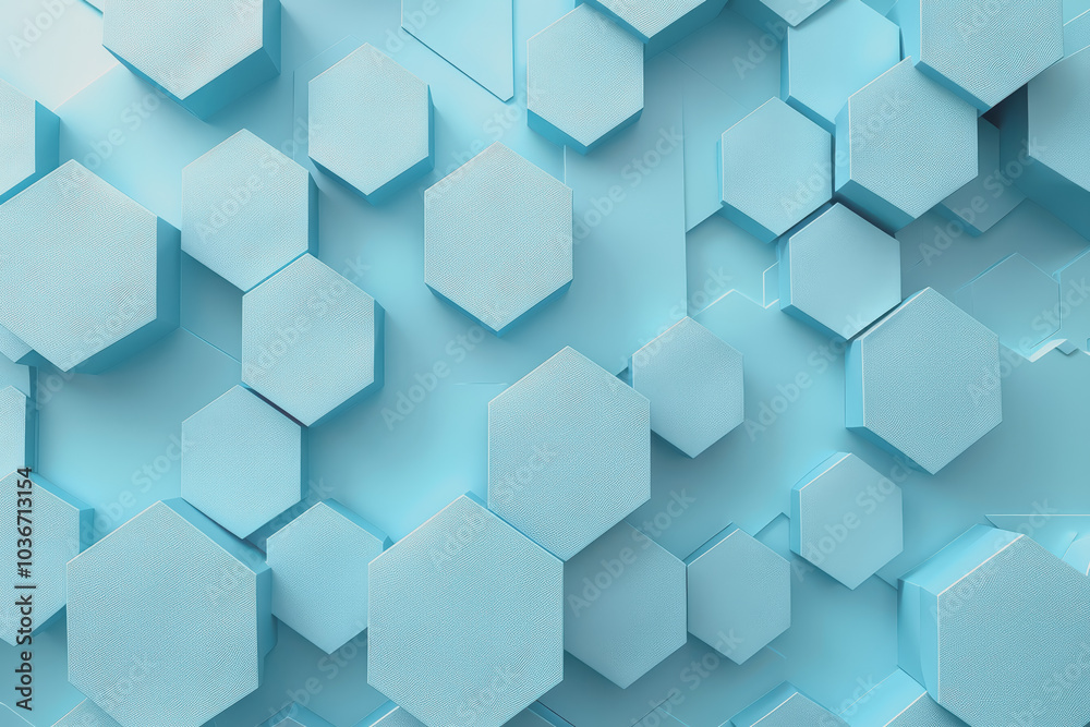 Digital Turquoise Hexagon Abstract Clean Background. Digital Turquoise Hexagon Abstract Clean Background.