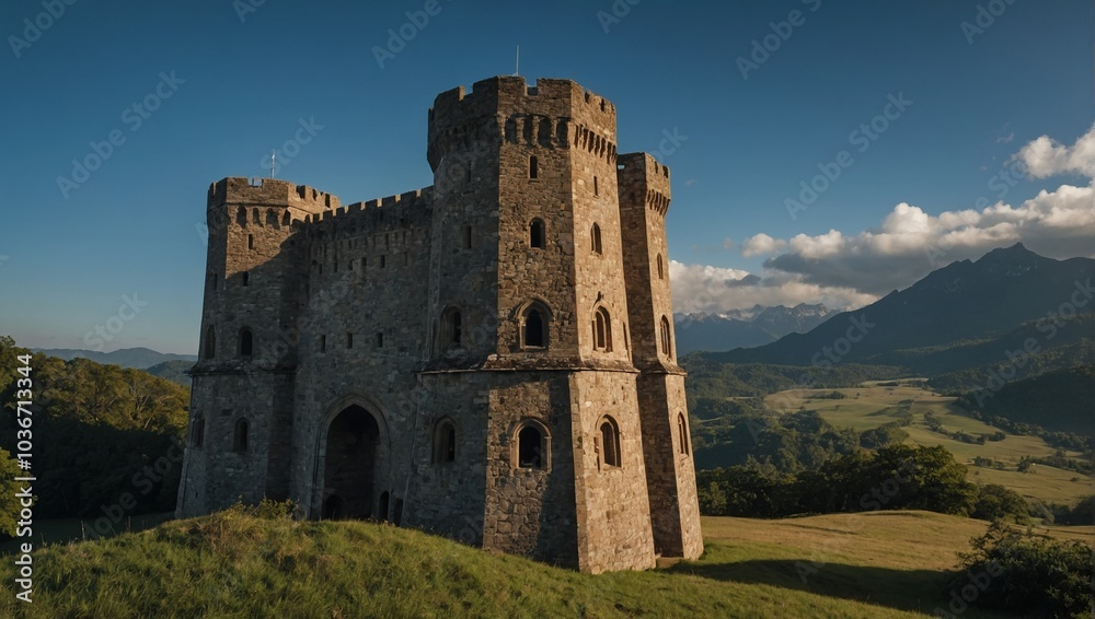 The archer tower stands sentinel over the land, a guardian of its rich history The archer tower stands sentinel over the land, a guardian of its rich history