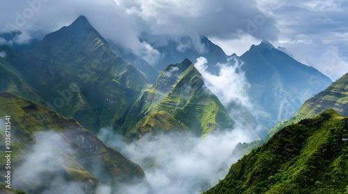 landscape in the mountains