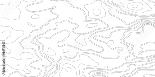 The stylized height of the topographic map contour in lines and contours. Black on gray. The concept of a conditional geography scheme and the terrain path. photo