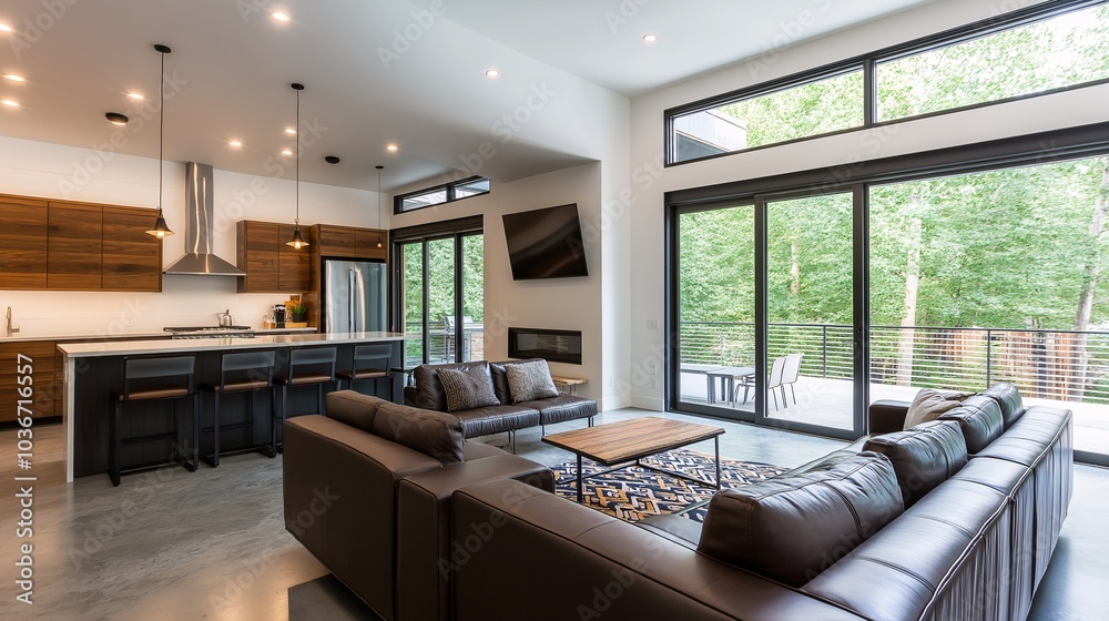 Modern Living Room with Natural Light and Minimalist Design Modern Living Room with Natural Light and Minimalist Design